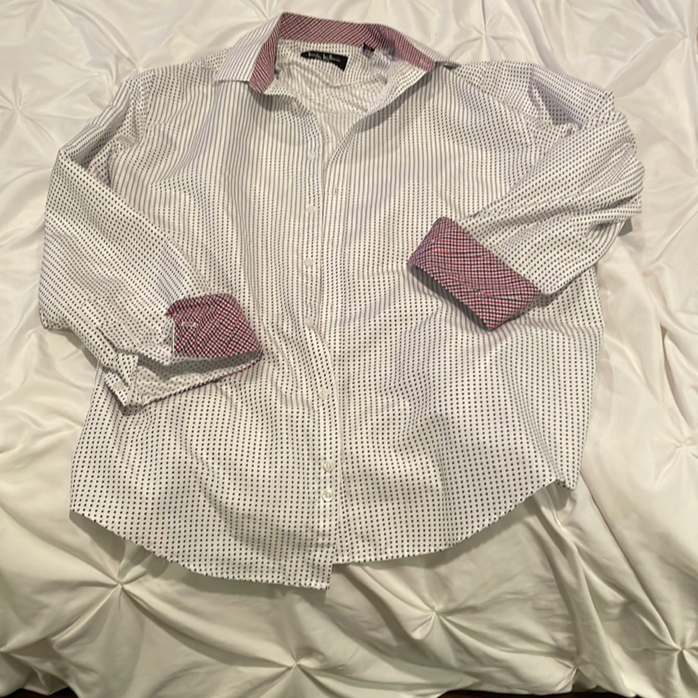 Nicole Miller button down, size 16-16 1/2, L.